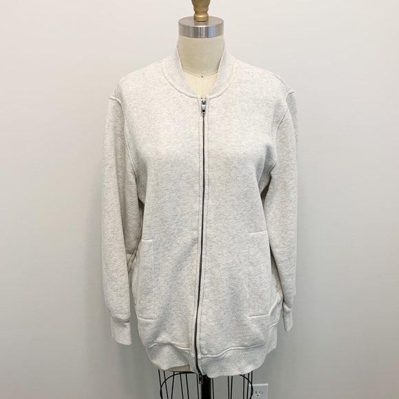 Who What Wear Oversized Fleece Bomber Jacket - Picture 2 of 11